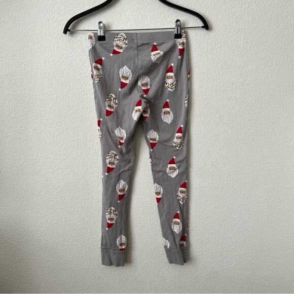 Old Navy gray red Santa print pajama pj legging pants - Picture 3 of 4